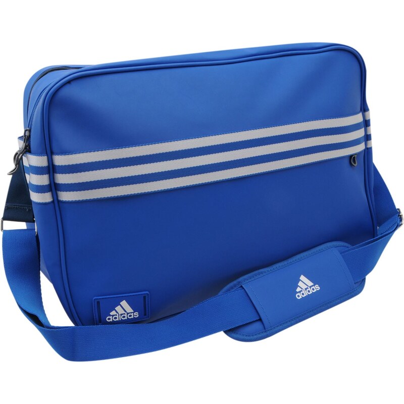 Adidas Enamel Medium Messenger Bag, blue beauty