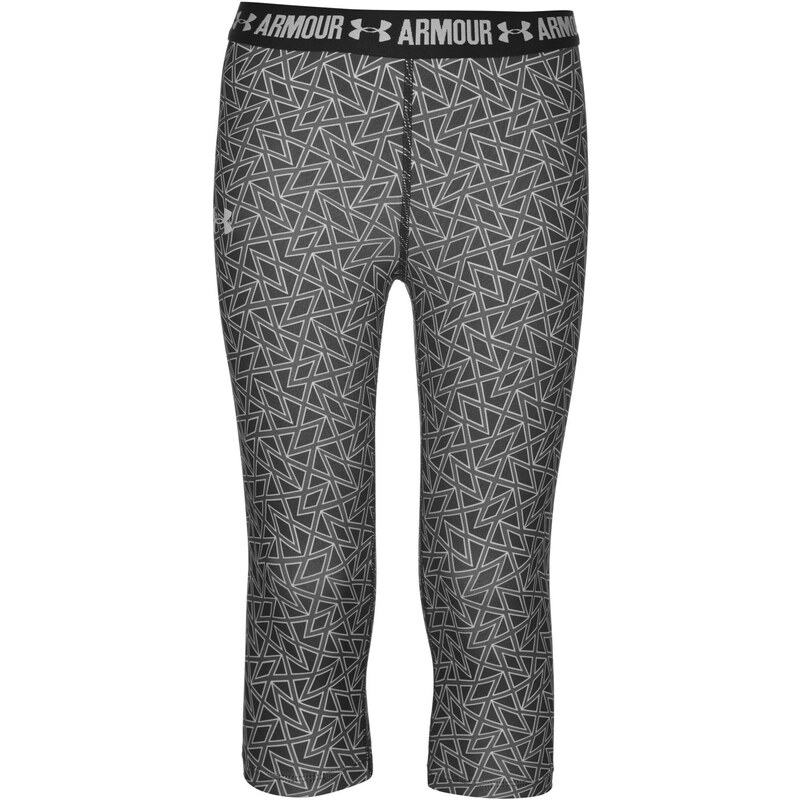 Sportovní tříčtvrťáky Under Armour Print dět. černá/bílá