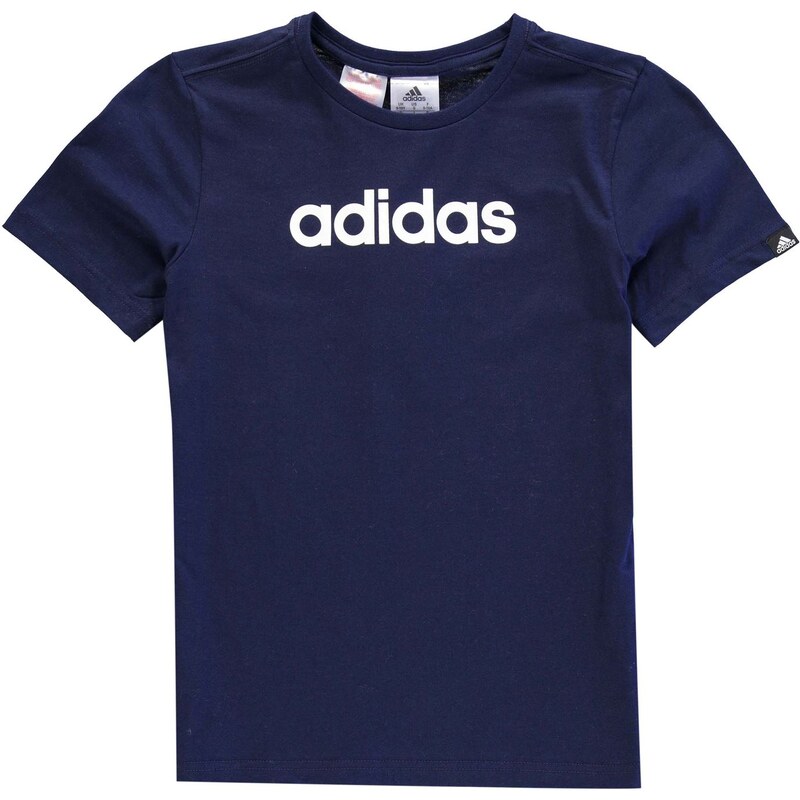 Tričko adidas Linear Logo dět. námořnická modrá/bílá