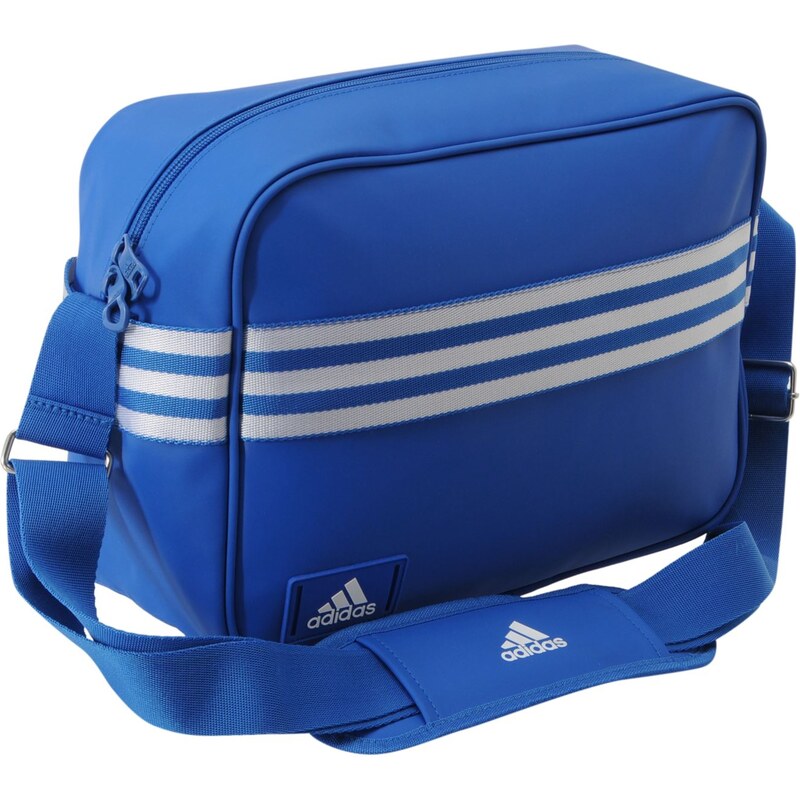 Adidas Enamel Messenger Bag, blubeauty/wht