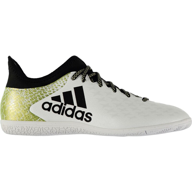 adidas X 16.3 Indoor Court Trainers pánské White/Blk/Gold