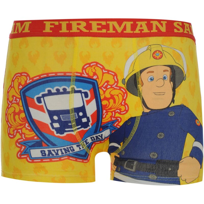 Boxerky Character Fireman Sam dět. žlutá