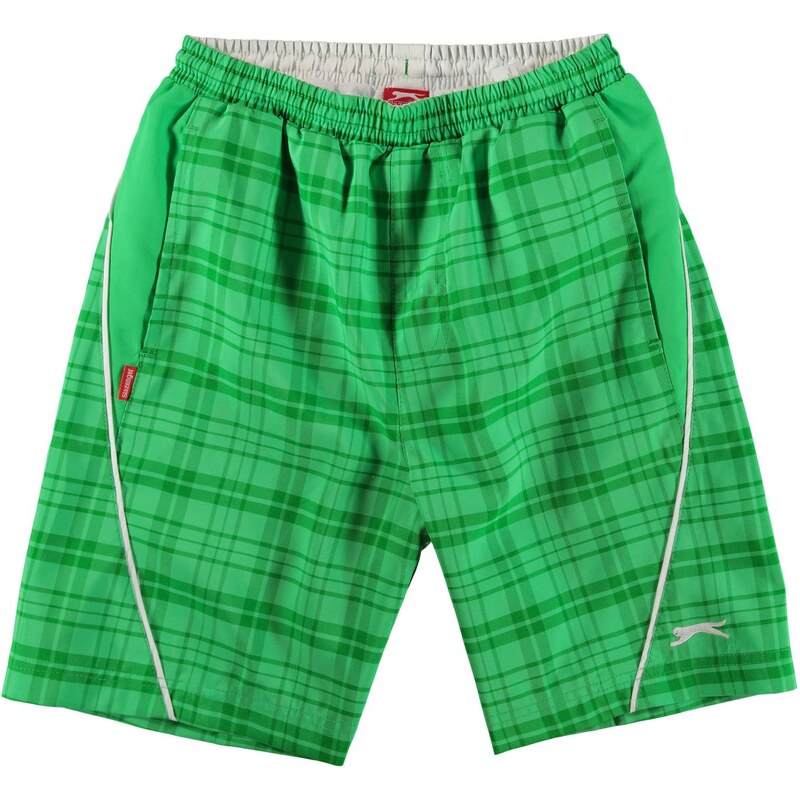 Kraťasy dětské Slazenger Checked Green