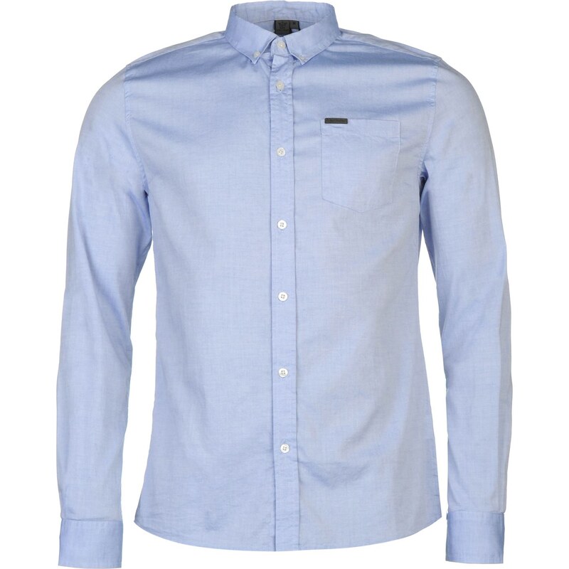 Firetrap Basic Oxford Shirt Blue