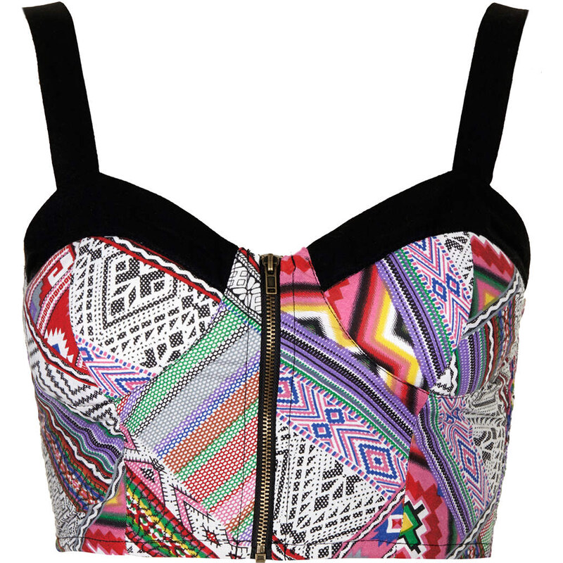 Topshop Aztec Print Crop Top by Band of Gypsies