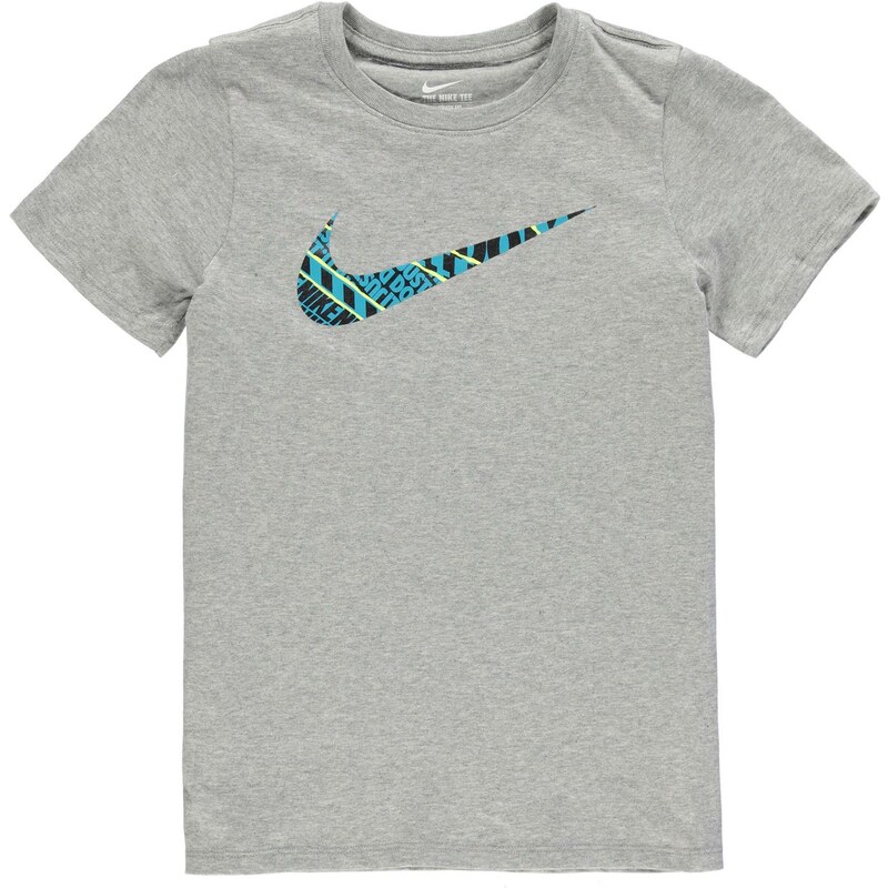 Tričko Nike Swoosh Just Do It dět. šedá