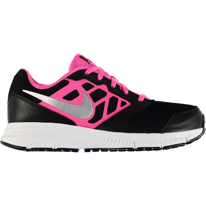 Nike Downshifter VI Junior Girls Running Shoes, black/silv/pink