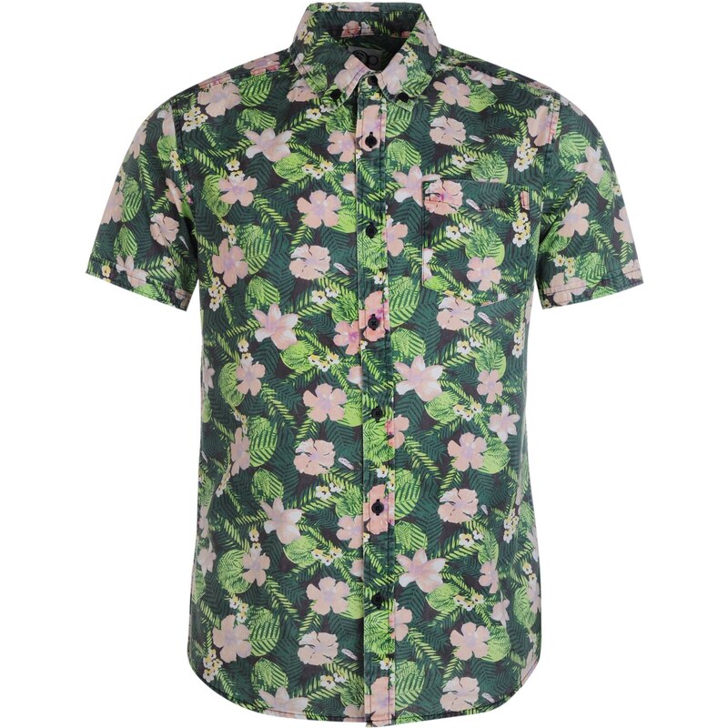 Ocean Pacific All Over Print Casual Shirt pánské Green Floral