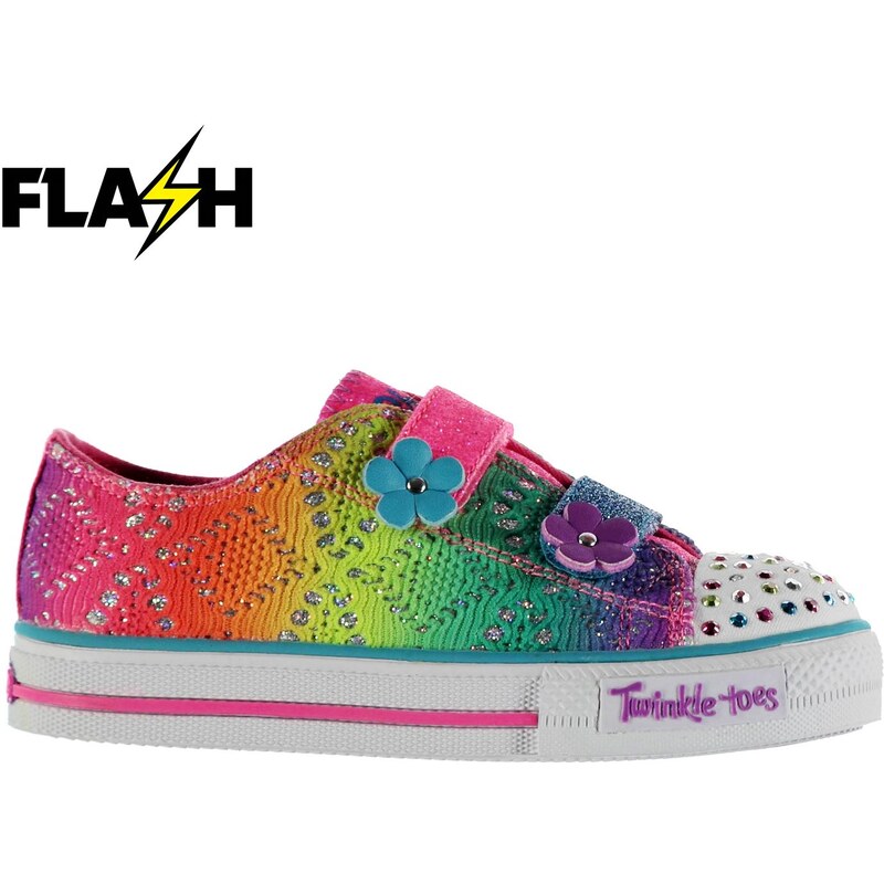 Plátěné tenisky Skechers Twinkle Toes Rainbow dět. multi