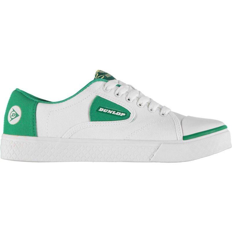 Plátěné tenisky Dunlop Green Flash pán. bílá/zelená