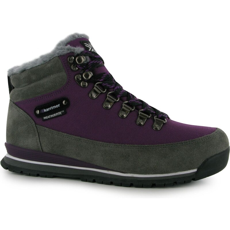 Karrimor Leather WP Ladies Walking Boots Purple