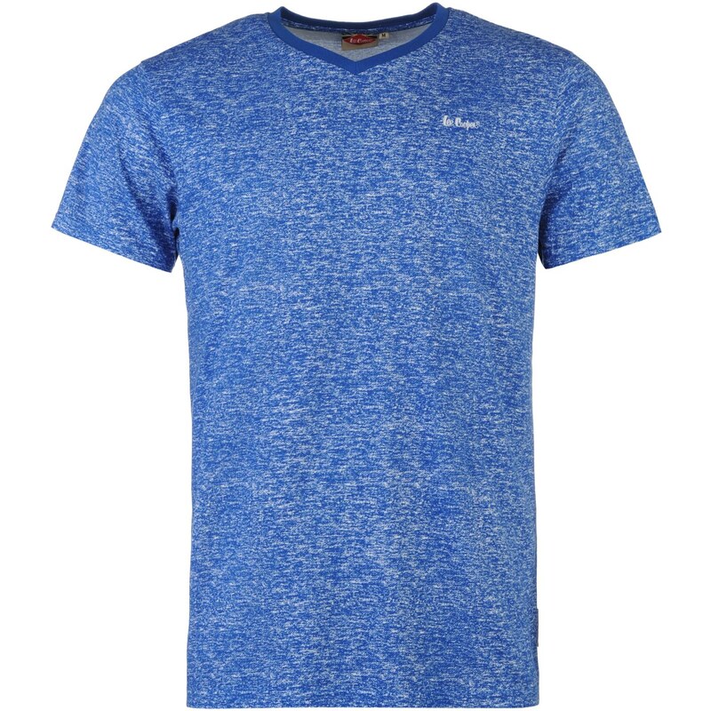 Triko Lee Cooper Essentials V Neck T Shirt pánské Classic Blue