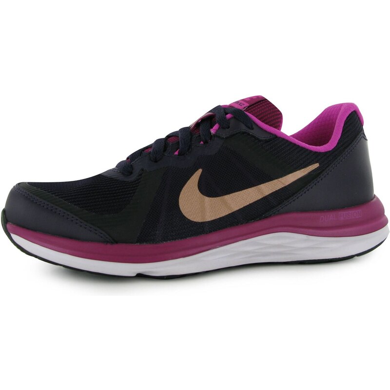 Nike adidas Duramo 5 Syn Girls Junior Running Shoes Purple/BronzRed