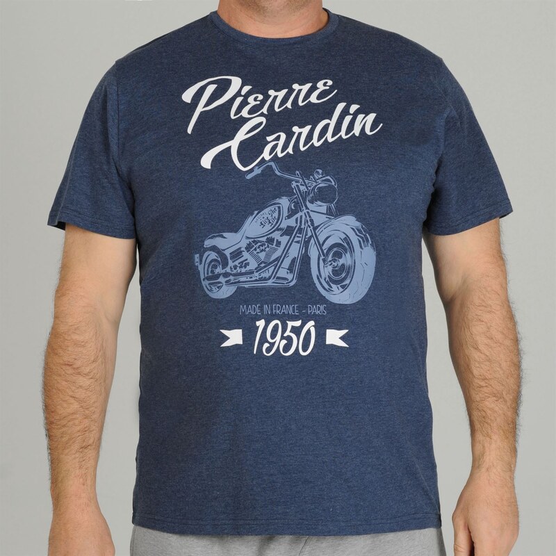 Tričko Pierre Cardin Motorcycle pán. námořnická modrá