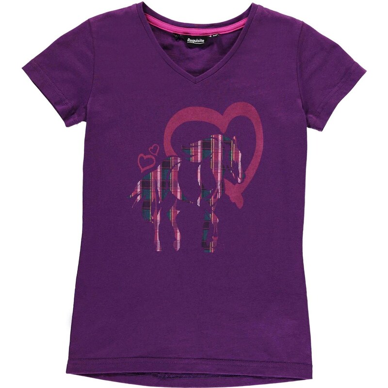 Triko Requisite T Shirt dětské Girls Purple