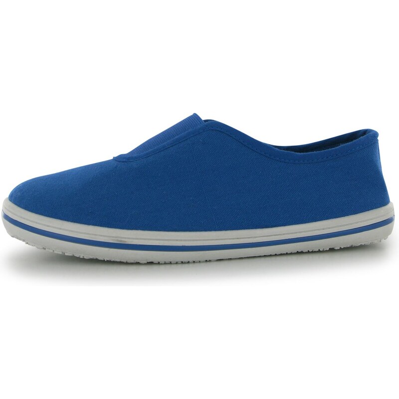 Slazenger Canvas Childrens Slip on Shoes Active Blue