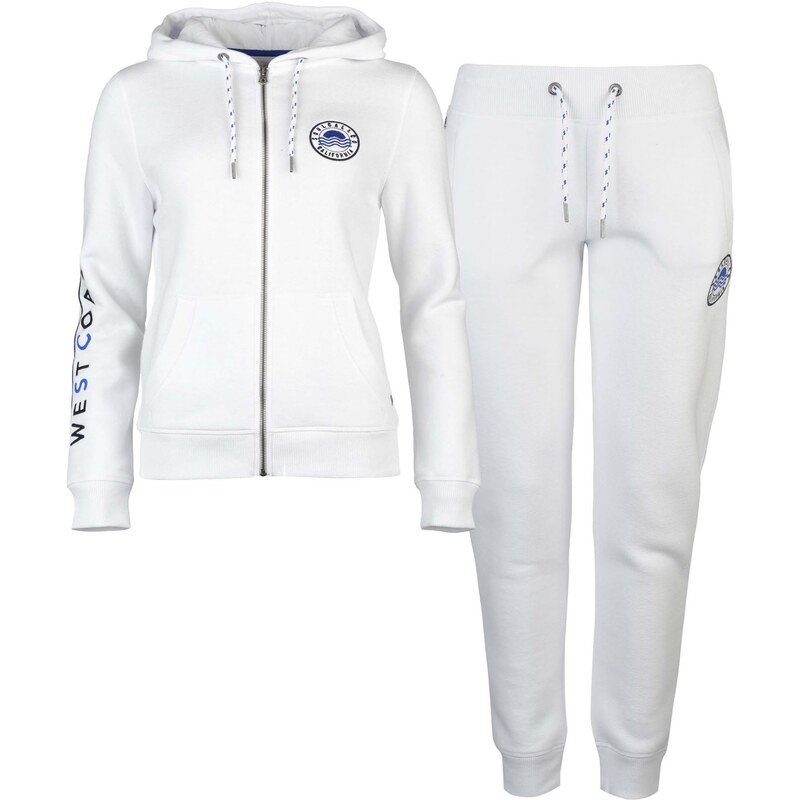 mikina SoulCal Badge Zip Hoodie dámská White