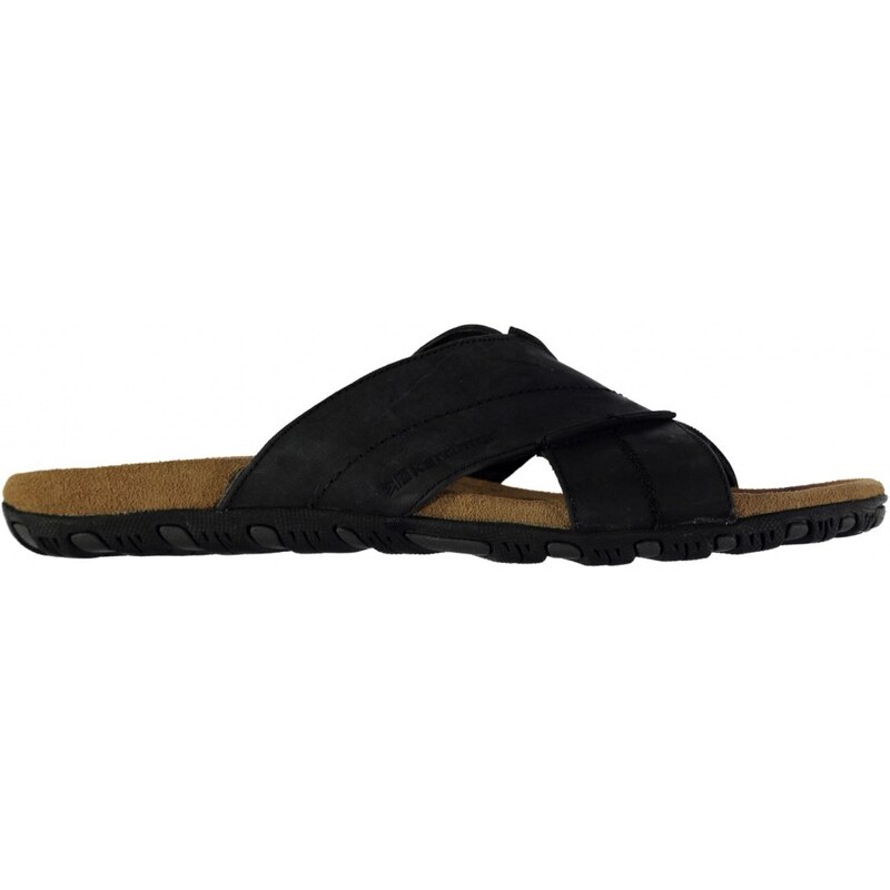 Karrimor Lounge Slide Leather Mens Sandals, black