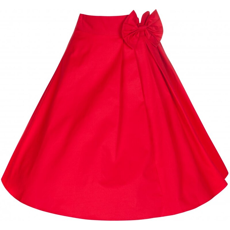 LINDY BOP Dámská retro sukně Noreen červená