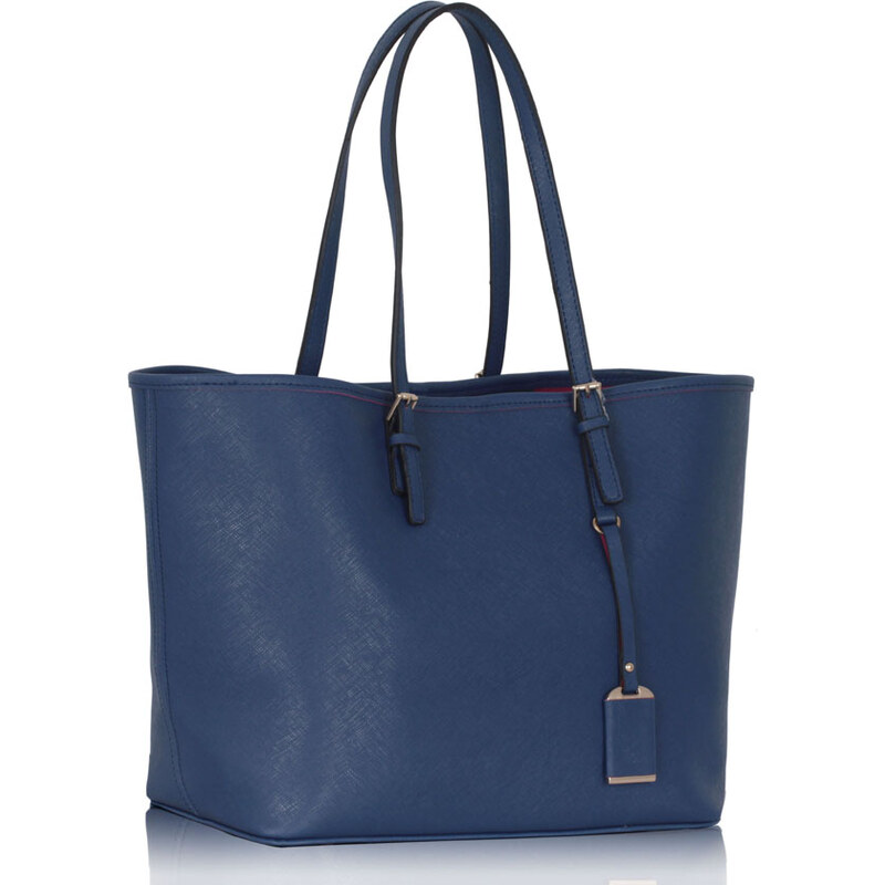 LS fashion LS dámská prostorná kabelka 297 modrá