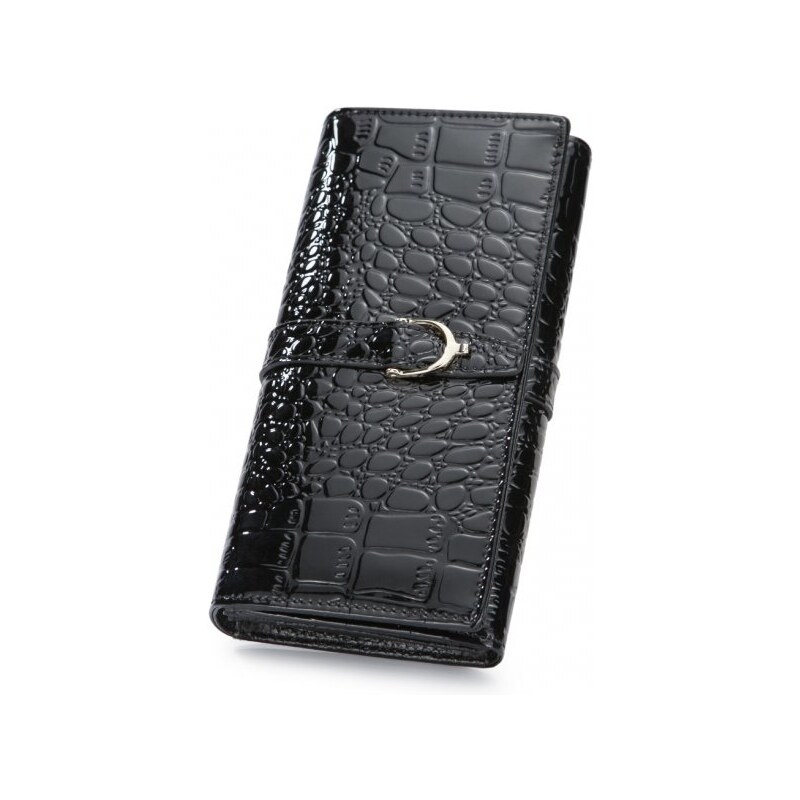 NUCELLE dámská peněženka Crocodile černá