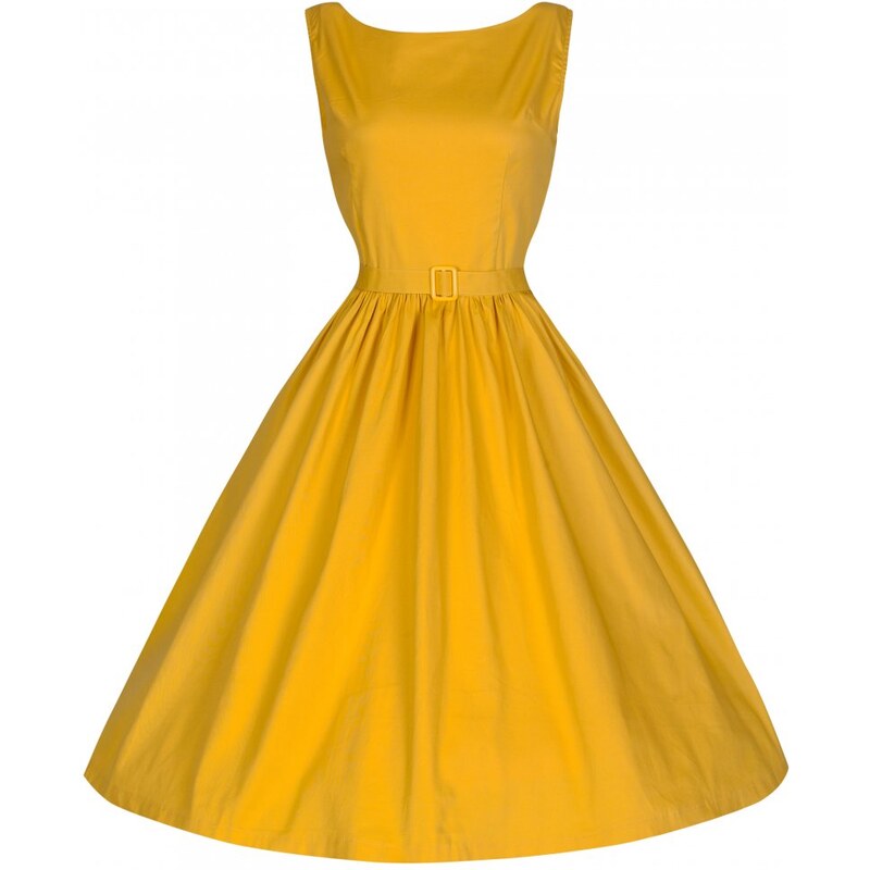 LINDY BOP Dámské šaty Audrey žluté