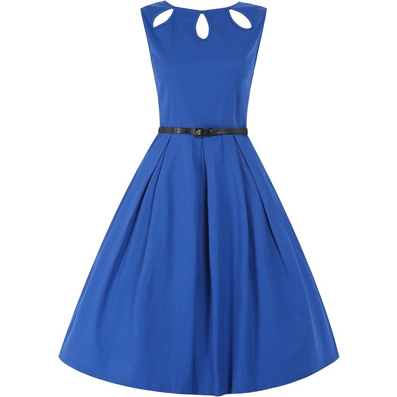 LINDY BOP Dámské retro šaty Lily Cobalt modré