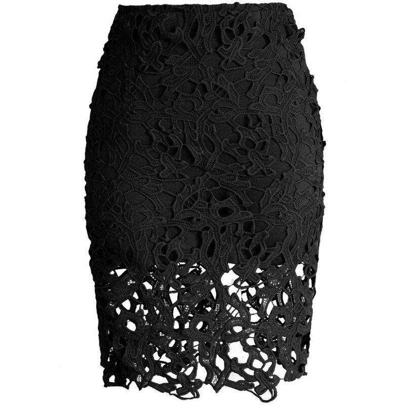 CHICWISH Dámská pouzdrová sukně Charme černá