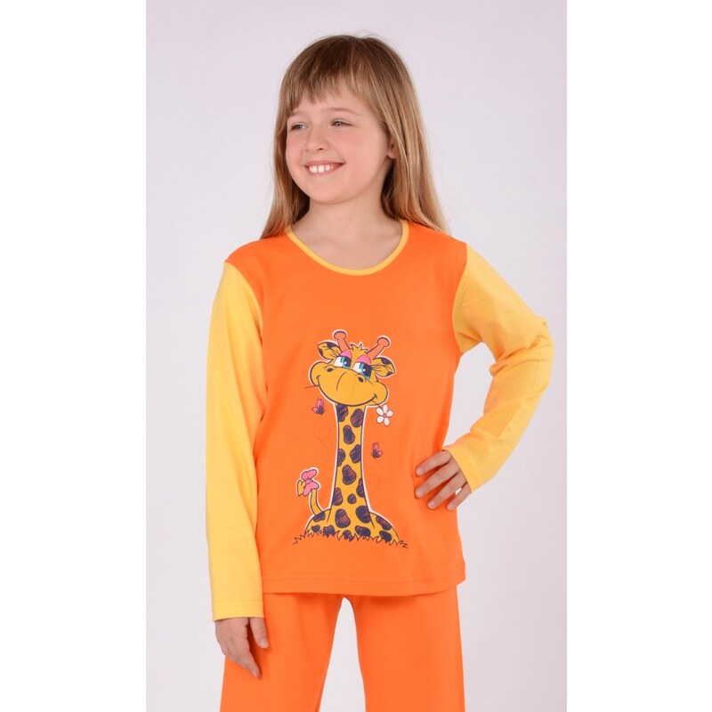 Vienetta Kids Dětské pyžamo dlouhé Malá žirafa