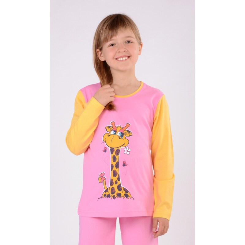 Vienetta Kids Dětské pyžamo dlouhé Malá žirafa