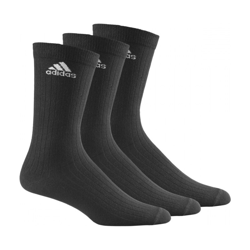 Ponožky adidas Performance CREW RIB T 3PP (Černá / Bílá)