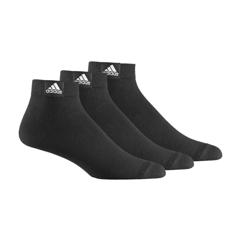 Ponožky adidas Performance ANKLE PLAIN T3P (Černá / Bílá)
