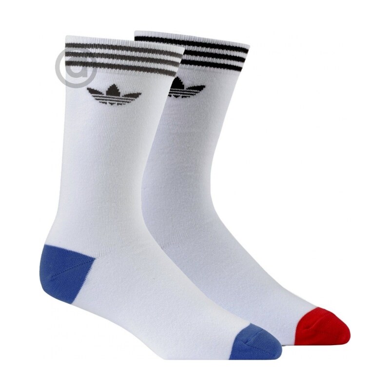 Ponožky adidas Originals TH CR SO 2P (Bílá / Červená / Modrá)