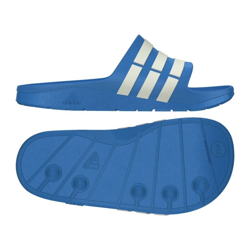 Pantofle adidas Performance Duramo Slide K (Modrá / Bílá)