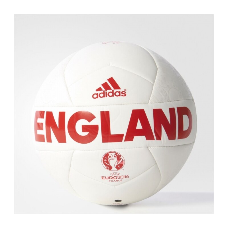 Fotbalový míč adidas Performance EURO16OLP ENG M (Bílá / Červená)