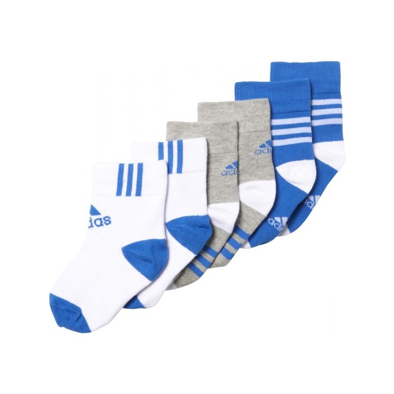 Ponožky adidas Performance LK ANKLE 3PP (Šedá / Bílá / Modrá)