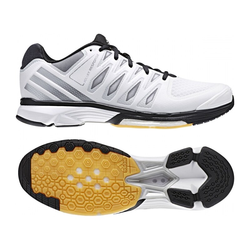 Sálové boty adidas Performance Volley Response 2 Boost W (Bílá / Stříbrná / Černá)