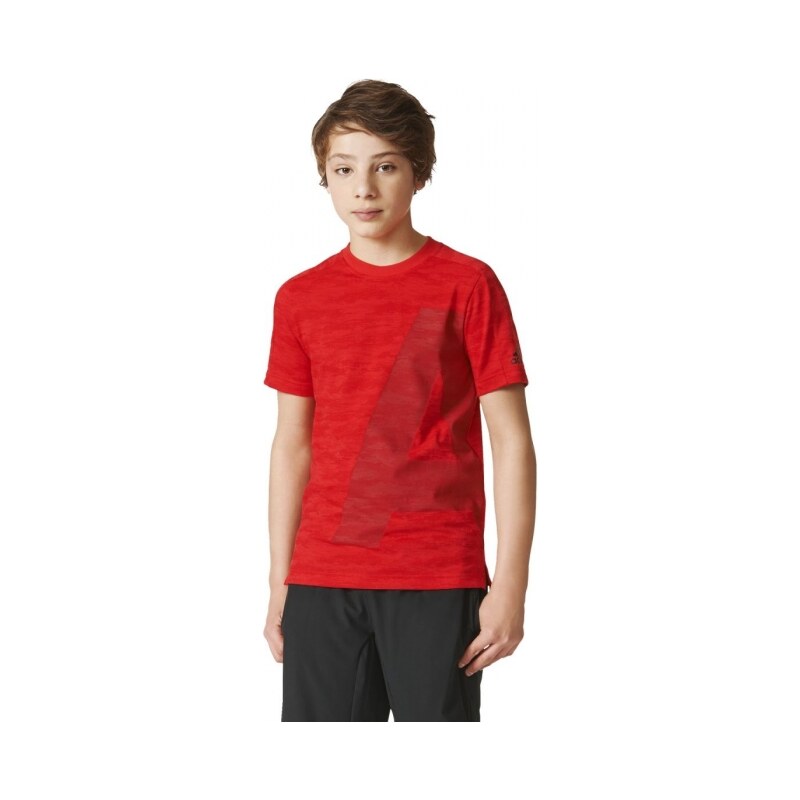 Tričko adidas Performance YB AA HB TEE (Červená / Černá)