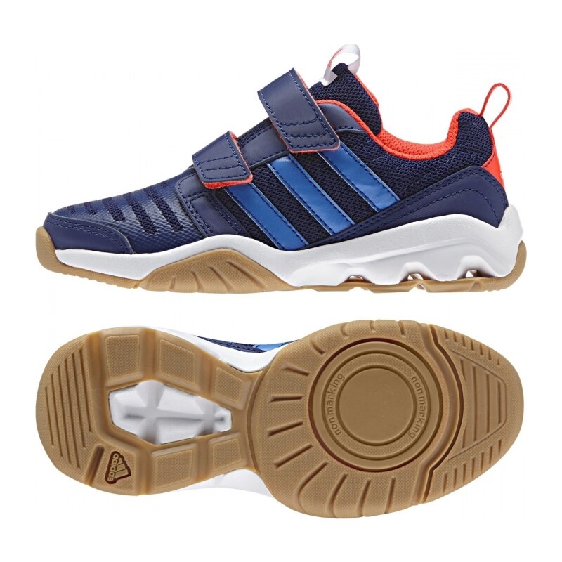 Sálové boty adidas Performance GymPlus 3 CF K (Tmavě modrá / Modrá / Oranžová)
