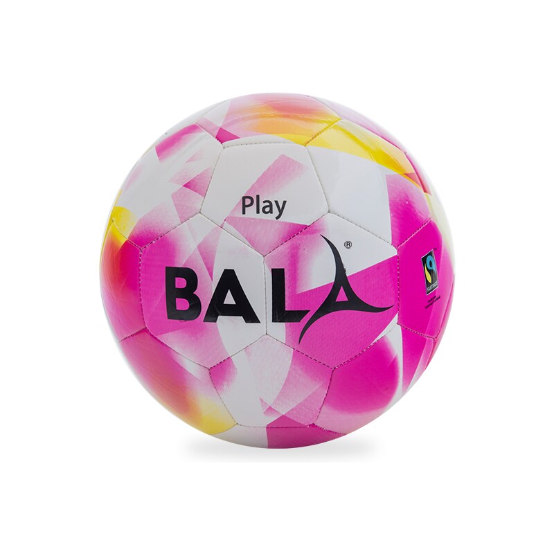 Bala Sport Fairtrade fotbalový míč BALA PLAY růžový - velikost 3