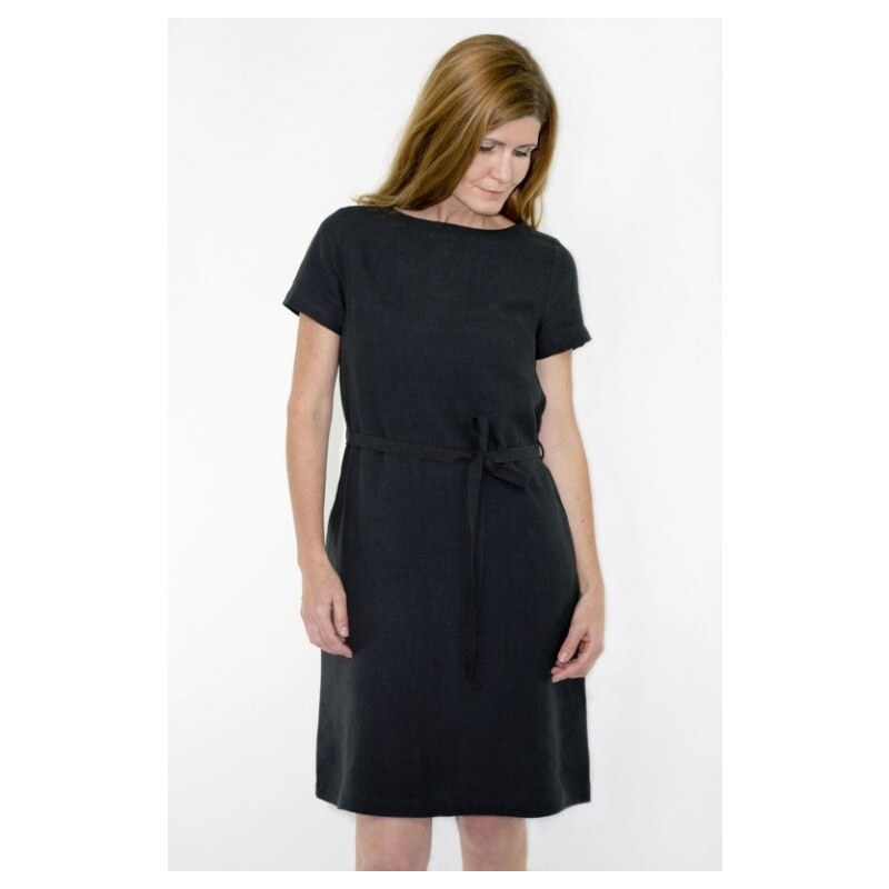 The Hemp Line Hempline dámské šaty ze 100% konopí - černá