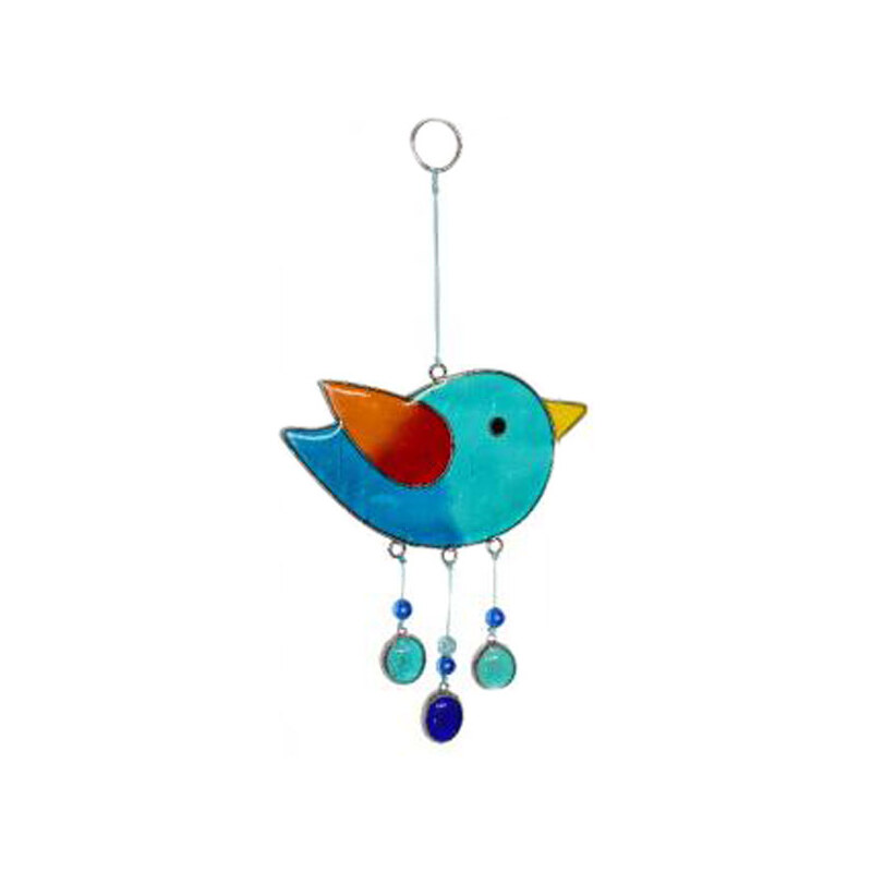 Sarana BIRD fair trade závěsná vitrážová dekorace