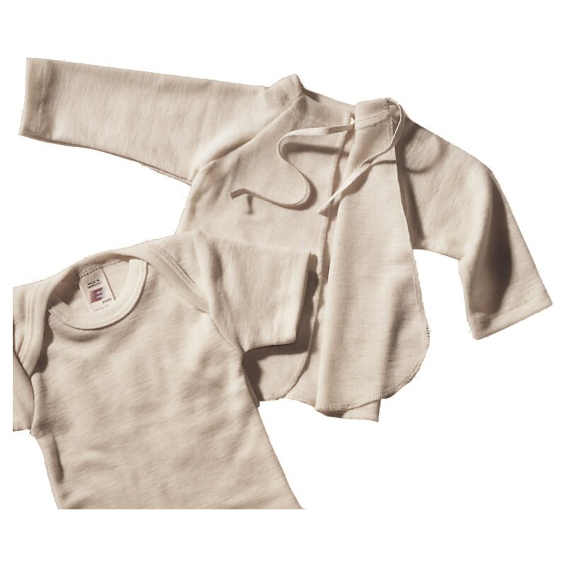 Engel Natur kojenecká zavinovací košilka z merino vlny a hedvábí Engel