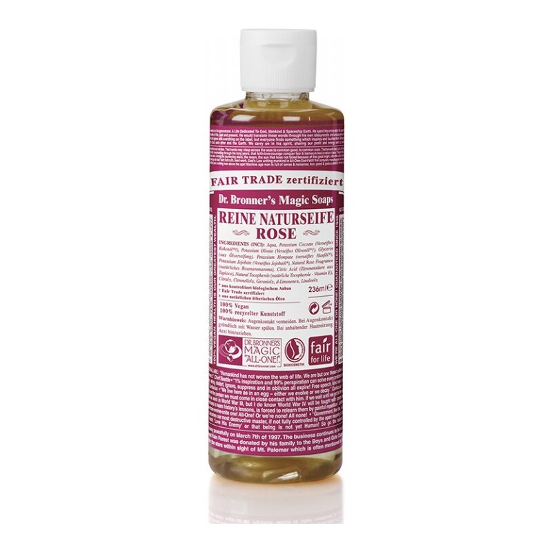 Dr. Bronner´s Bio tekuté universální mýdlo ALL-ONE!, Rose