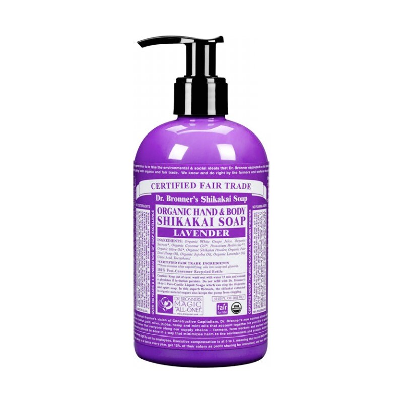 Dr. Bronner´s Bio tekuté mýdlo na tělo i vlasy Shikakai, Lavender