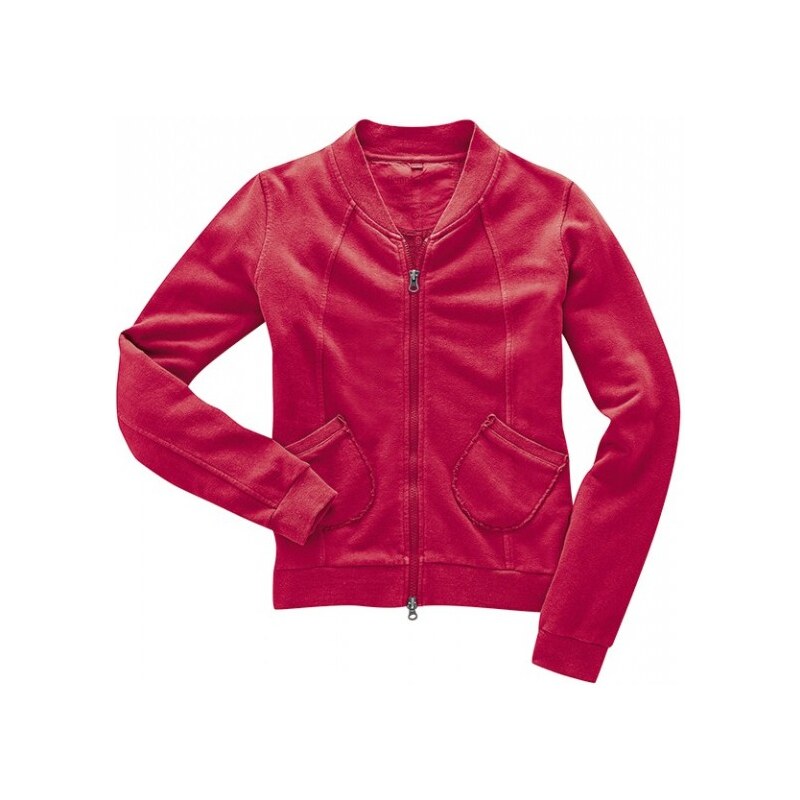 HempAge LENI Dámská mikina z konopí a biobavlny - červená chilli - Velikost oblečení pro dospělé: XL