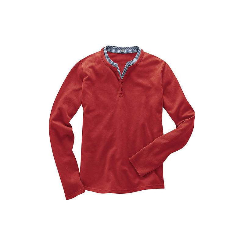 Hempage HENRY pánský svetr z biobavlny a konopí - červená šípková