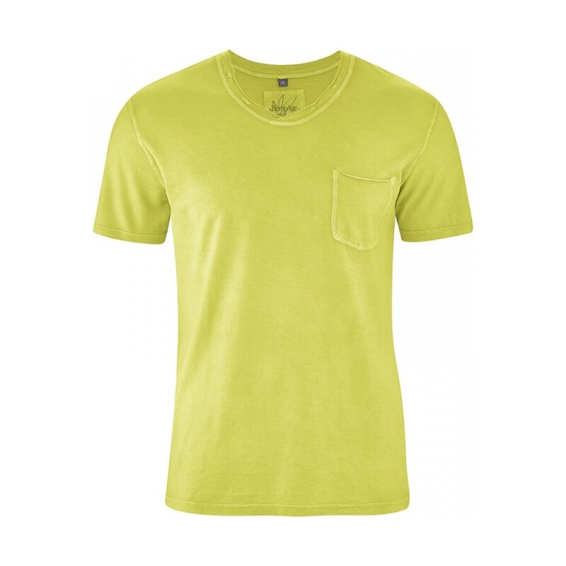 Hempage RONALDO pánské tričko z biobavlny a konopí - zelená jablková