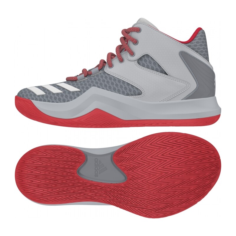 Basketbalové boty adidas Performance D ROSE 773 V (Stříbrná / Červená / Černá)