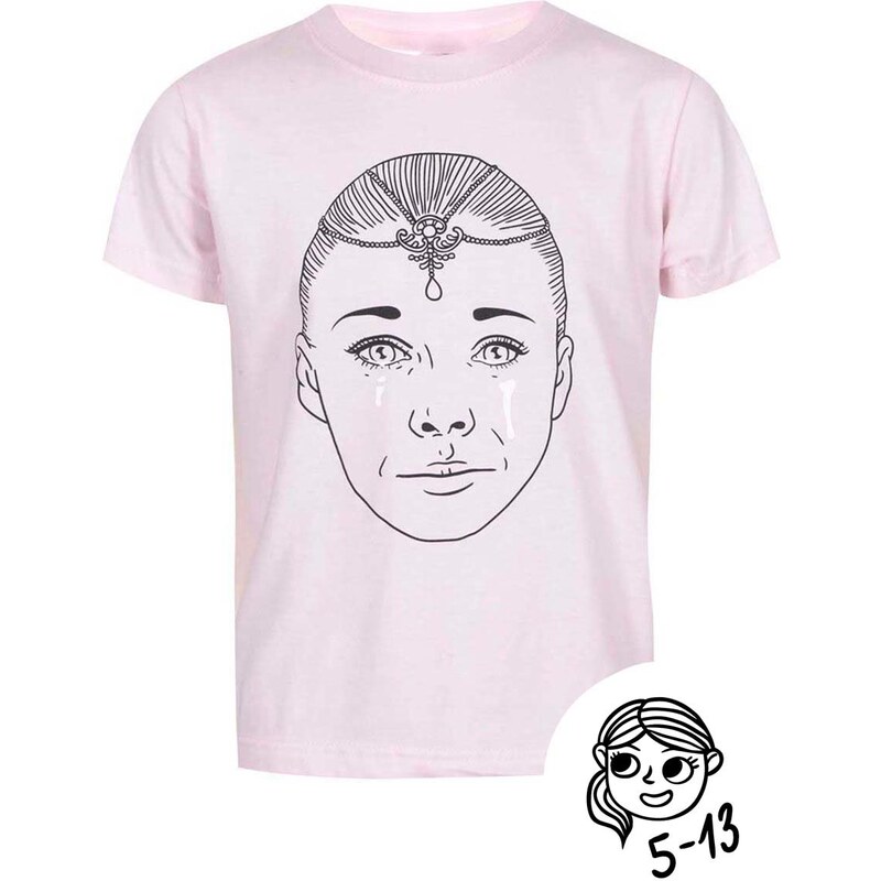 Růžové holčičí tričko s potiskem ZOOT Kids Císařovna